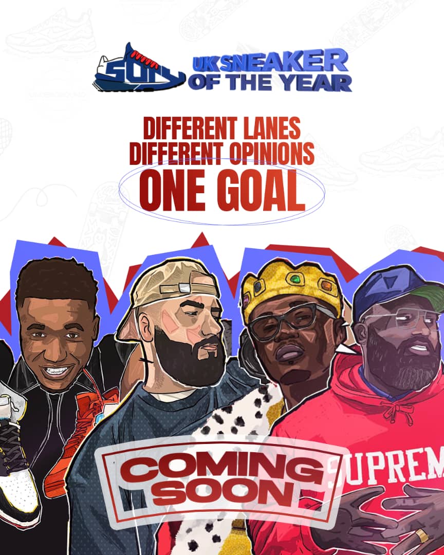 UK Sneaker of the Year — Coming Soon campaign poster