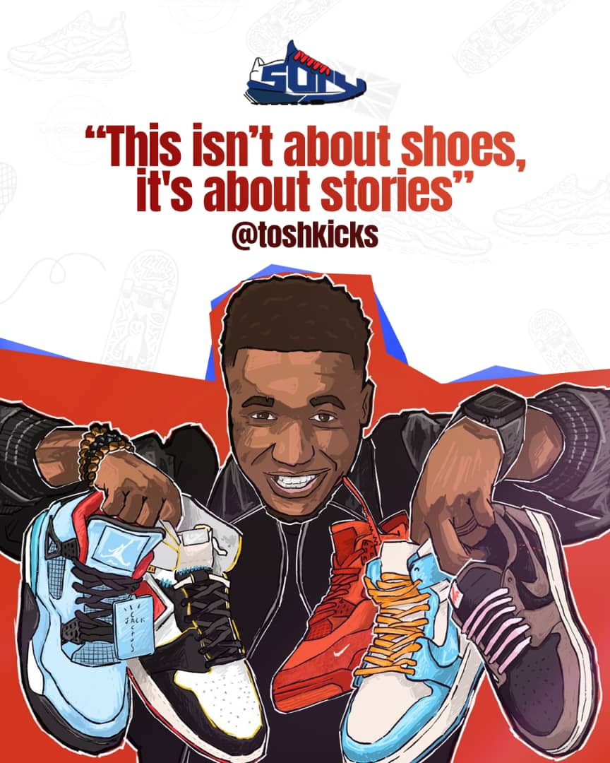 Tosh Kicks — this isn't about shoes, it's about stories