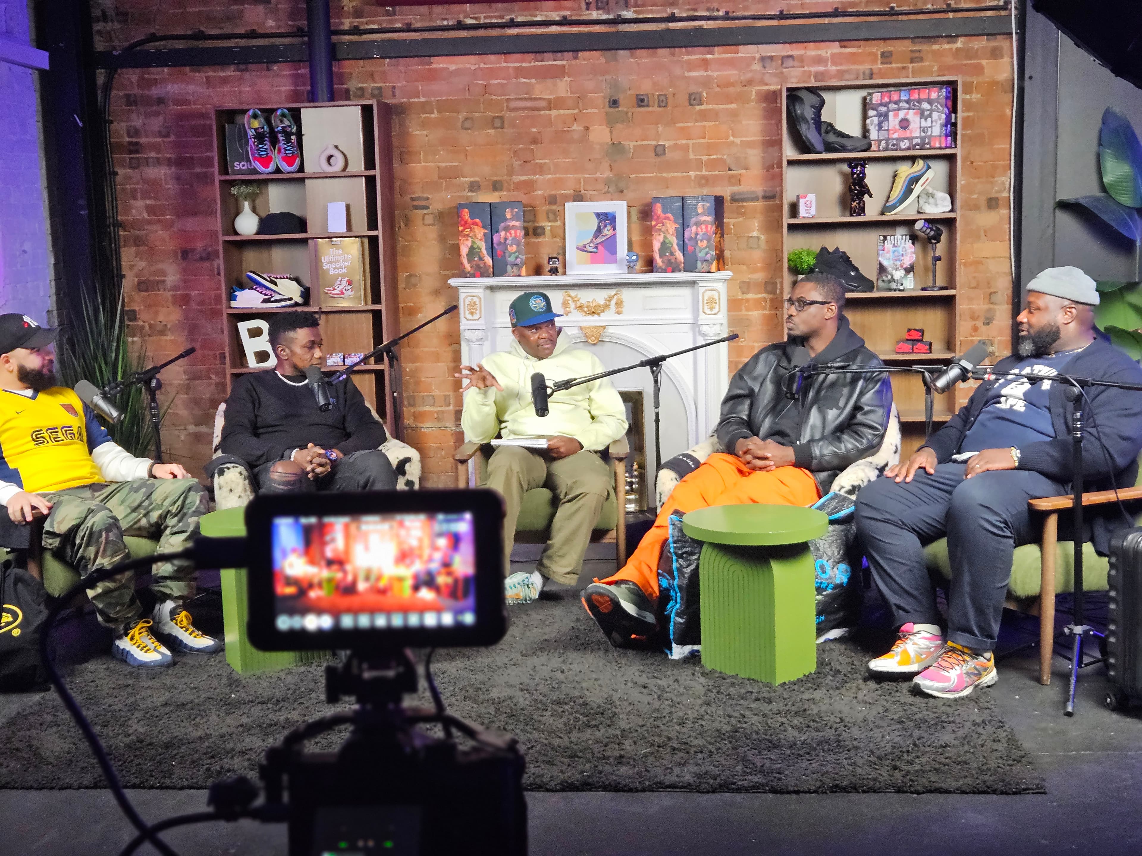 Behind the camera during the UK Sneaker of the Year shoot