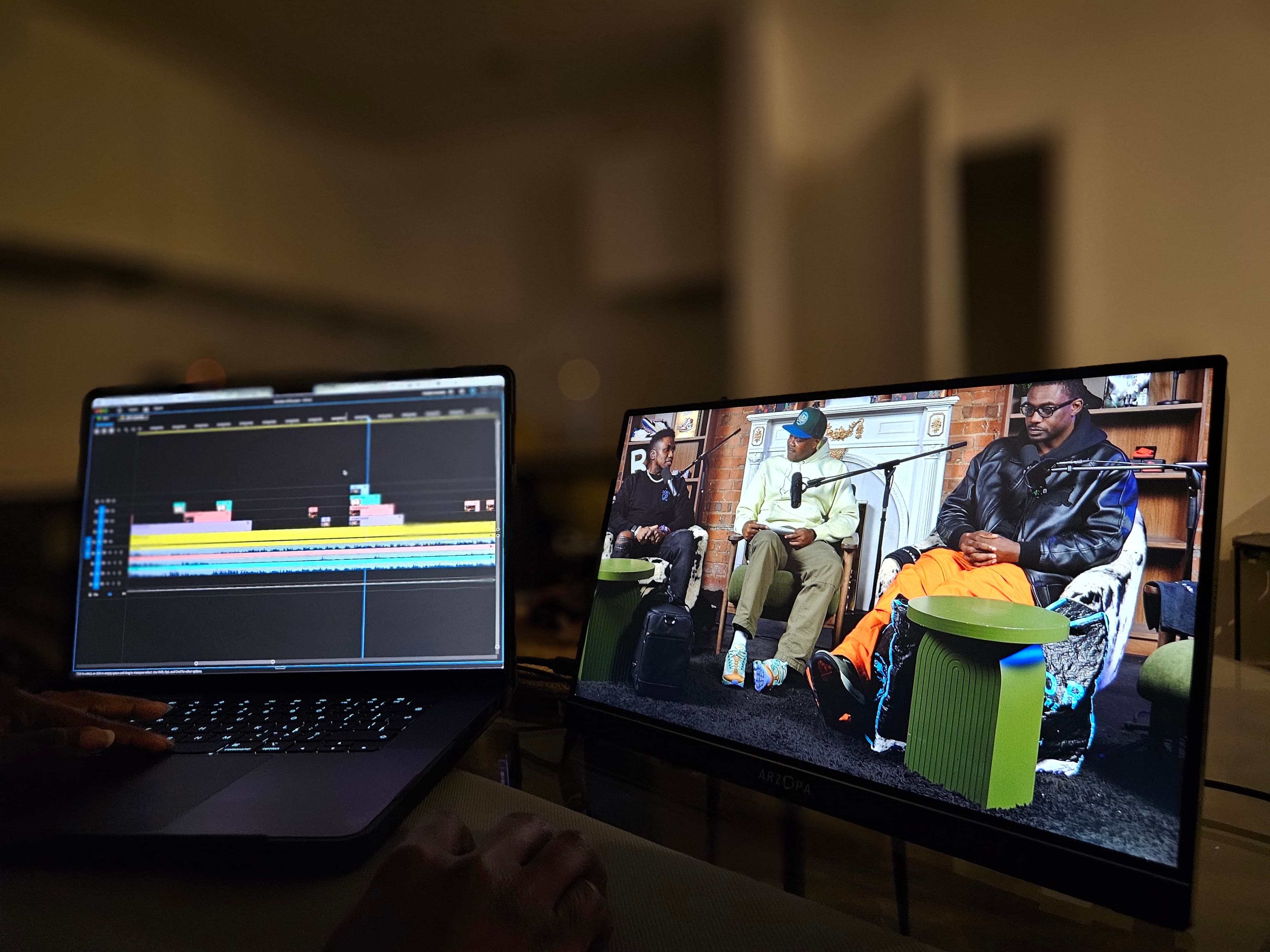 UK Sneaker of the Year editing timeline — post-production by PodEdit Studios